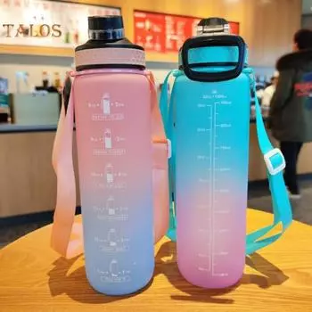 Кувшин для воды с большой емкостью, долговечный, экологически чистый, спортивная бутылка, товары для отдыха на природе серый