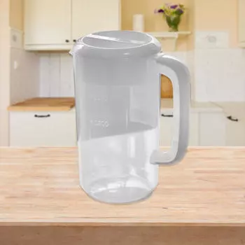 Кувшин для воды с крышкой и носиком, чайник для холодного чая для кухни, домашнее молоко белый