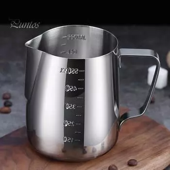 Кувшин для вспенивания молока 140 мл/350 мл/550 мл/900 мл, нержавеющая сталь, эспрессо, паровой кувшин, чашка для вспенивания молока для капучино, латте-арт XS