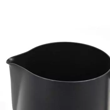 Кувшин для вспенивания молока из нержавеющей стали с антипригарным покрытием, кофе для эспрессо, бариста, латте, капучино, кувшин для вспенивания крема 350ml чёрный