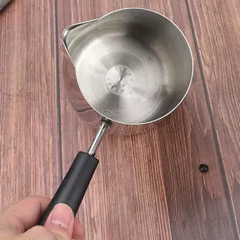 Кувшин для вспенивания молока, наклонный рот для разлива кофе, инструмент для латте-арта с длинной ручкой для дома, 250ml