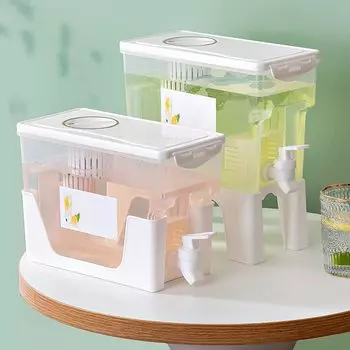 Кувшин емкостью 3,5 л, кувшин для воды с краном, диспенсер для холодного лимонного сока, контейнер для напитков со льдом 3.5L