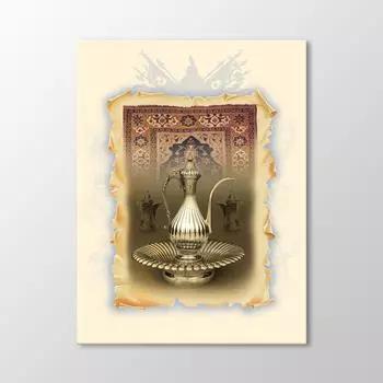 Кувшин и стол для ковров