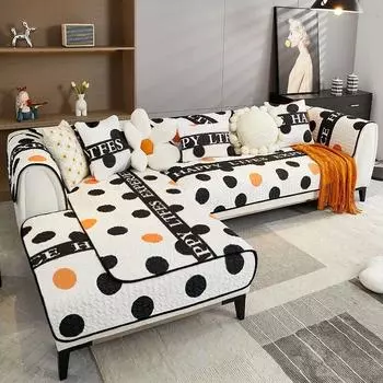 Кузей Аврупа Каймаз Канепе Кылыфи Отурма Одасы Хавлу Силт Досту Ичин Канепе Кылифы Евренсель Анти-Кеди Чизик Канепе Чехол 70x70cm 1pcs