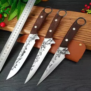 Кузница, кухонные ножи из нержавеющей стали, нож для обвалки, нож для мясника, нож для рыбалки, нож для резки фруктов Size1