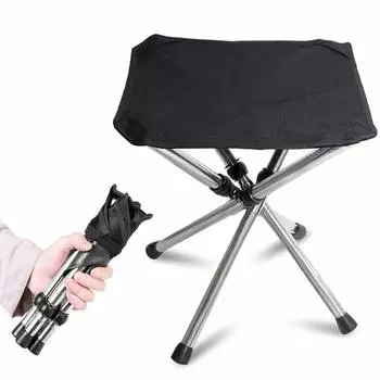 KVASS Outdoor Folding Camping 4 Load Storage Bag Sports Mountain Stainless Steel Chair, Chair, Lightweight, Compact, Chair, Legs, Telescopic,