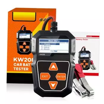 KW208 12 В автомобильный тестер нагрузки аккумулятора профессиональный автомобильный анализатор генератора тест формы сигнала напряжения автомобиля/лодки/мотоцикла чёрный