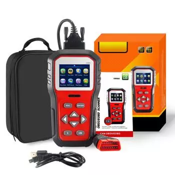 KW860 Автомобильный диагностический прибор для устранения неполадок с инструкциями по I-ключу. 2,8-дюймовый цветной экран, 8 языков. как