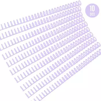 Соединитель для документов кольцевой на 30 лунок, 10шт 10pcs фиолетовый