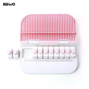 KW-TRIO 26 английских букв алфавита Дырокол ручной работы от А до Я для гравировки розовый