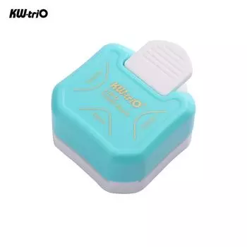 KW-trio 3-в-1 Угловой дырокол R4R7R10 мм Резак для круглых углов для фотобумаги синий