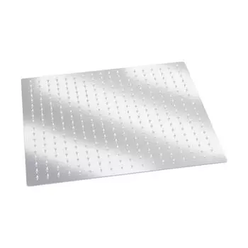 Квадратная 16-дюймовая ультратонкая душевая лейка из нержавеющей стали для ванной комнаты с эффектом дождя, хромированная, современный дом белый