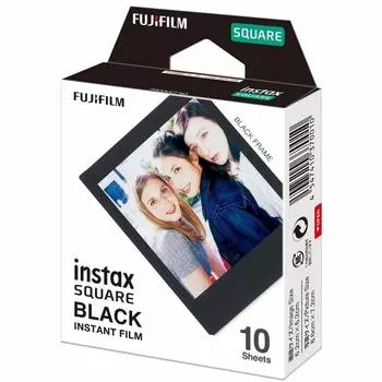 Квадратная фотопленка FUJIFILM instax SQUARE черная рамка 10 шт. INSTAX SQUARE BLACK FRAME WW 1