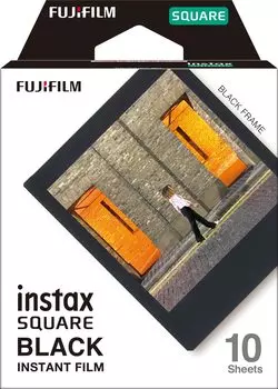 Квадратная фотопленка FUJIFILM instax SQUARE черная рамка 10 шт. INSTAX SQUARE BLACK FRAME WW 1