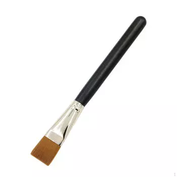 Квадратная кисть для нанесения тональной основы, косметика, гладкая деревянная ручка, мягкая профессиональная кисть для нанесения масок для лица