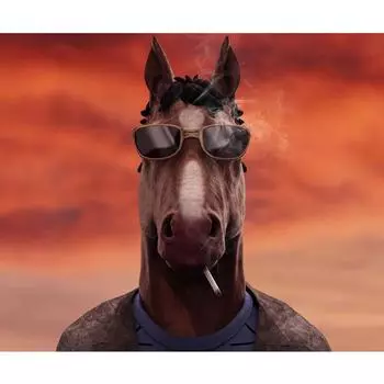 Квадратная/круглая Алмазная вышивка крутая голова лошади 5D DIY алмазная живопись вышивка крестиком Алмазная мозаика украшение