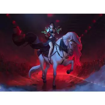 Квадратная/круглая Алмазная вышивка Женщина-солдат езда на лошади 5D DIY Алмазная вышивка крестом Алмазная мозаика Full Square (20X30CM)