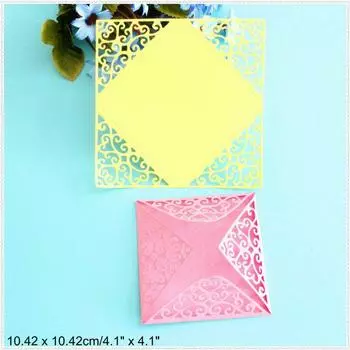 Квадратная кружевная рамка, вырубные штампы, металлический трафарет, сделай сам, скрапбукинг, альбом, бумажная карта, тиснение, ремесленный декор, художественный высеченный шаблон