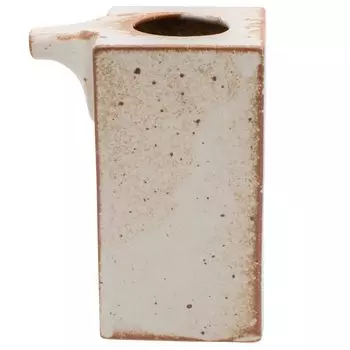 Квадратная кружка для холодного сакэ Mino Ware Sabishino Tokkuri Tokkuri, 2 чашки, емкость 320 мл, цвет слоновой кости, кружка для сакэ, можно использовать в микроволновой печи, можно мыть в посудомоечной машине. Сделано в Японии. Прибл.