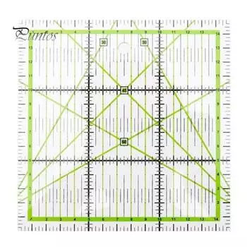 Квадратная лоскутная линейка для резки ткани для квилтинга DIY ручной швейный инструмент