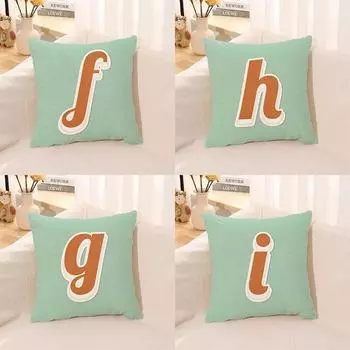 Квадратная наволочка, чехол для подушки с алфавитом, автомобильная спальная подушка, диван, тело 40x40cm