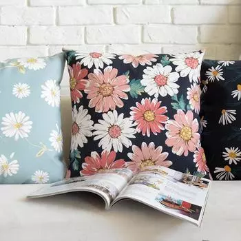 Квадратная наволочка для дома, гостиной, спальни, дивана, кровати, стула, наволочка с растением, красочная цветочная наволочка, украшение 40x40cm