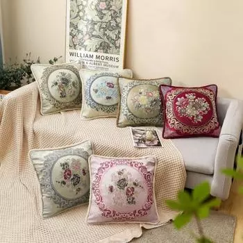 Квадратная наволочка, модная вышивка, мягкая текстура, квадратная наволочка 45x45 см, квадратная наволочка с цветочным узором, украшение для дивана 45x45cm серый