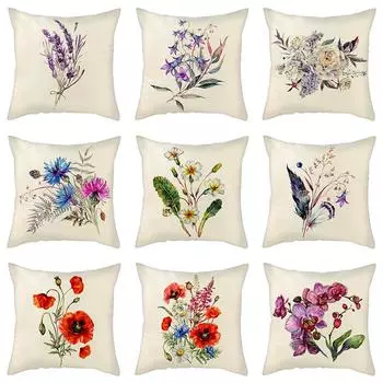 Квадратная наволочка с принтом, автомобильный диван, офисное кресло, наволочка, простые аксессуары для украшения дома 40X40CM