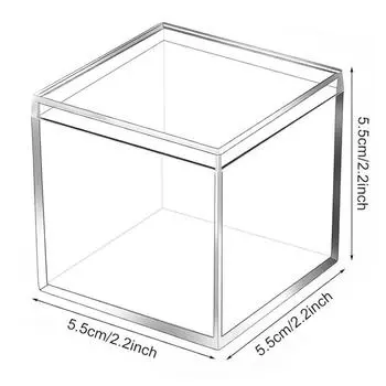 Квадратная пластиковая коробка с крышкой Квадратная прозрачная коробка для конфет Коробка для хранения transparent square box