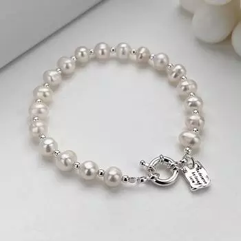 Квадратная пластина натуральный пресноводный жемчуг браслет женский S925 стерлингового серебра светлый роскошный браслет меньшинства браслет ювелирные изделия