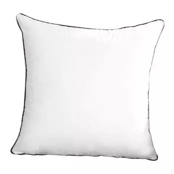 Квадратная подушка-вкладыш, хлопковая сердцевина с молнией для дивана и кровати 45cmx45cm 650g_Purple Edge