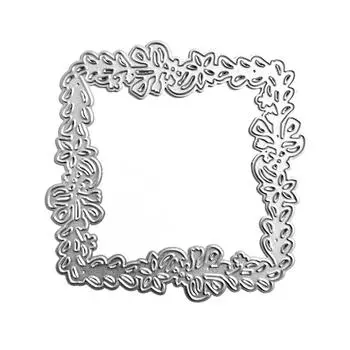 Квадратная рамка, металлические штампы, DIY ремесло, углеродистая сталь, шаблон для тиснения, трафарет для скрапбукинга, форма для высечки карт