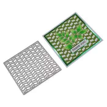 Квадратная рамка прямоугольник фон металл серебристый трафарет тиснение резка штампы для скрапбукинга бумага альбом карты изготовление серебряный