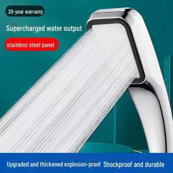 Квадратная ручная водосберегающая душевая головка высокого давления