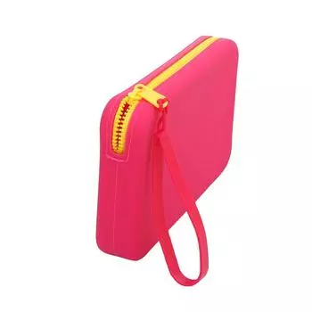 Квадратная силиконовая косметическая сумка для хранения большой емкости, дорожный держатель для кистей для макияжа, портативный косметический водонепроницаемый органайзер