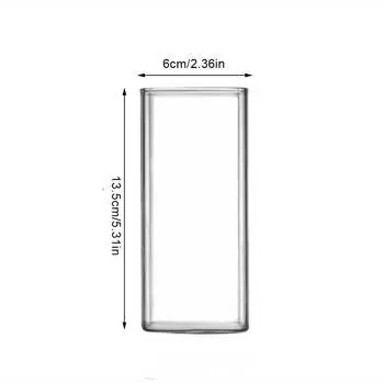 Квадратная стеклянная кружка для кофе, термостойкие стаканы для воды, бокал для вина, прозрачная кружка для чая, чашка для питья молока, пива, сока, десерта 250-450ML