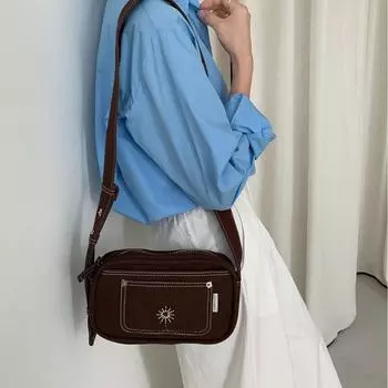 Квадратная сумка Повседневная сумка через плечо Водонепроницаемая нейлоновая женская сумка через одно плечо Сумка через плечо