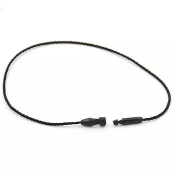 Квадратная веревка для бирки, Подвесная пряжка, Цветная подвесная веревка, Подвесная линия, Веревка для руки, Подвесной шнурок с зернистой структурой, Этикетка для одежды, Веревка для товарного знака Black * bullet model [about 200 pieces per piece]