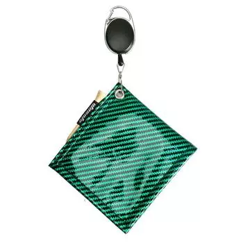 Квадратное полотенце для чистки мячей для гольфа с пряжкой, водонепроницаемое, подвесное, спортивные аксессуары Red