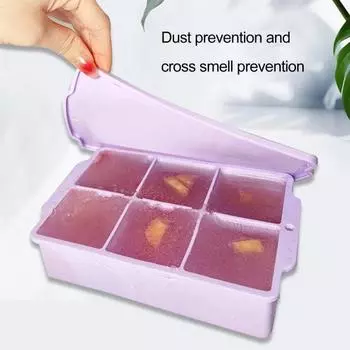 Квадратные 6 сеток «сделай сам», чтобы избежать порчи, быстрозамораживаемый лоток для льда, коробка, аксессуар для бара, лоток для формы для льда