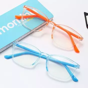 Квадратные детские очки с защитой от синего света, оптическая оправа, детские прозрачные очки с блокировкой для мальчиков и девочек, антибликовые УФ-компьютерные очки