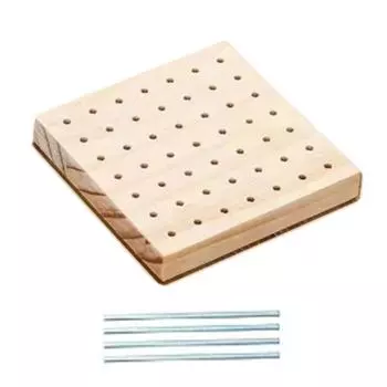 Квадратные доски для вязания крючком, деревянные, гончарные, глиняные, с основанием, доски для вышивания 10x10cm