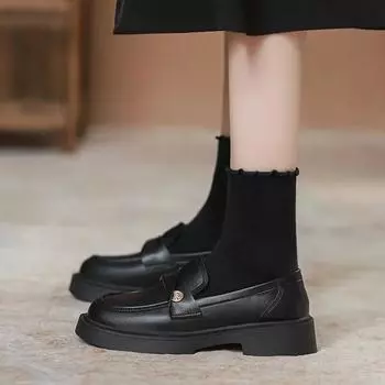 Квадратные каблуки женские туфли-лодочки с круглым носком для женщин со средним горячим трендовым предложением Весна Последние удобные и элегантные молодые 35