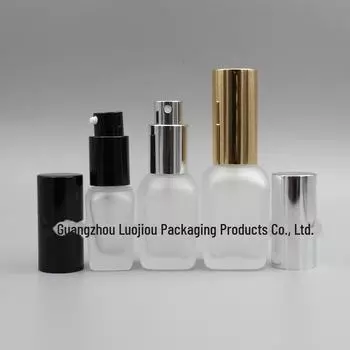 «Квадратные матовые стеклянные бутылки»: 10 мл, 20 мл, 30 мл - Распылитель и дозатор 10ml chicken mouth золотой