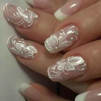 Квадратные накладные ногти, накладные ногти с цветочным узором, наклеиваемые на ногти, искусственные акриловые ногти 24 шт., накладные ногти для женщин и девочек