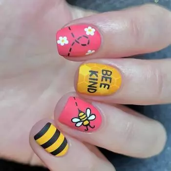 Квадратные накладные ногти с цветами, наклейки для ногтей 12 размеров, 24 шт., французские типсы для DIY украшений для нейл-арта