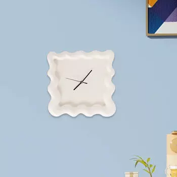 Квадратные настенные часы, подвесное украшение, декоративное украшение для домашнего кабинета, гостиной бежевый