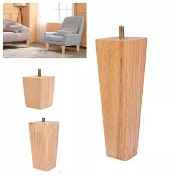 Квадратные ножки для мебели Ножки для дивана из массива дерева Регулируемые ножки для мебели Аксессуары для мебели 6CM
