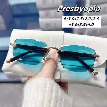 Квадратные очки для чтения для мужчин и женщин, солнцезащитные очки против синего света, пресбиопия, ультралегкие прямоугольные очки для защиты глаз, компьютерные очки 0 синий