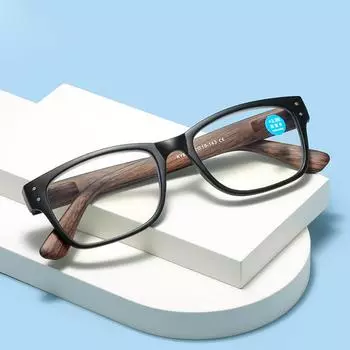 Квадратные очки для чтения для пожилых женщин с пресбиопией, дизайн с заклепками, ретро-очки для чтения с защитой от синего света для мужчин, компьютерные очки с рецептом +1,0 +1,5 +4.0 коричневый